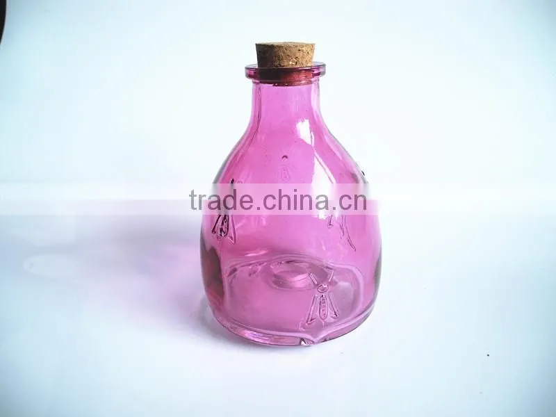 garden use wholesale engraving glass swarm catcher with cork