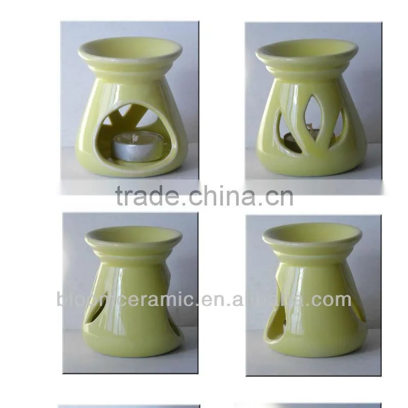 Decorative ceramic incense oil burners