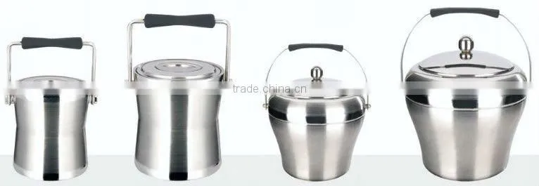 Starred Hotel guest room stainless steel ice bucket