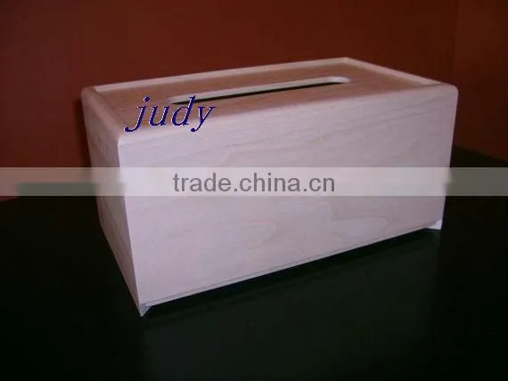 eco-friendly carved wooden tissue box wholesale