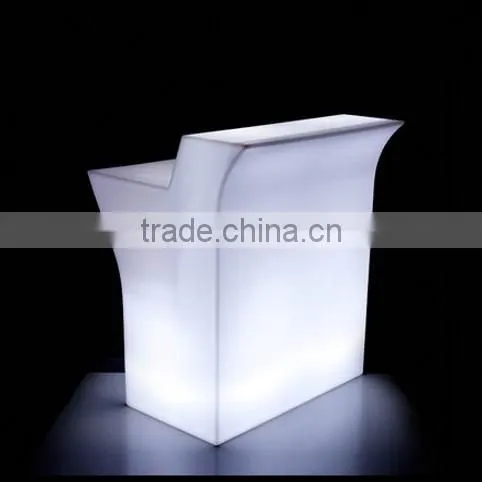 Modern commerical beautiful lighting plastic long LED bar counter with 16 colors change by remote control