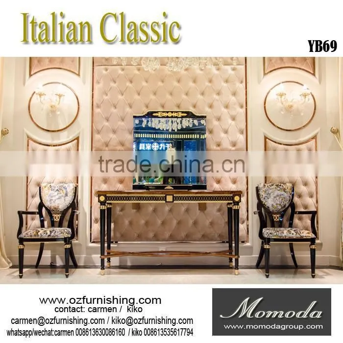 YB69 new model design italian royal baroque style luxury solid wood bedroom furniture for sale