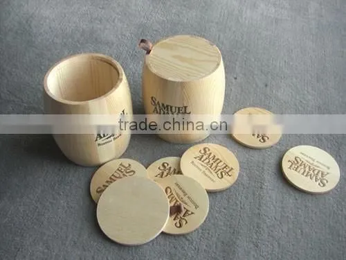 Coffee Bean Packaging Wood Barrel
