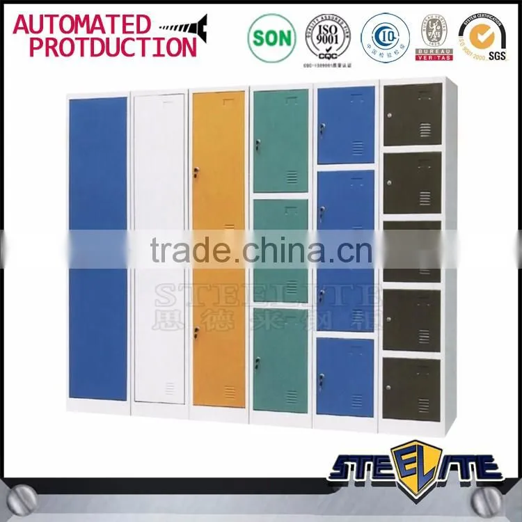 Easy assemble metal 2 door steel locker cabinet used school lockers for sale