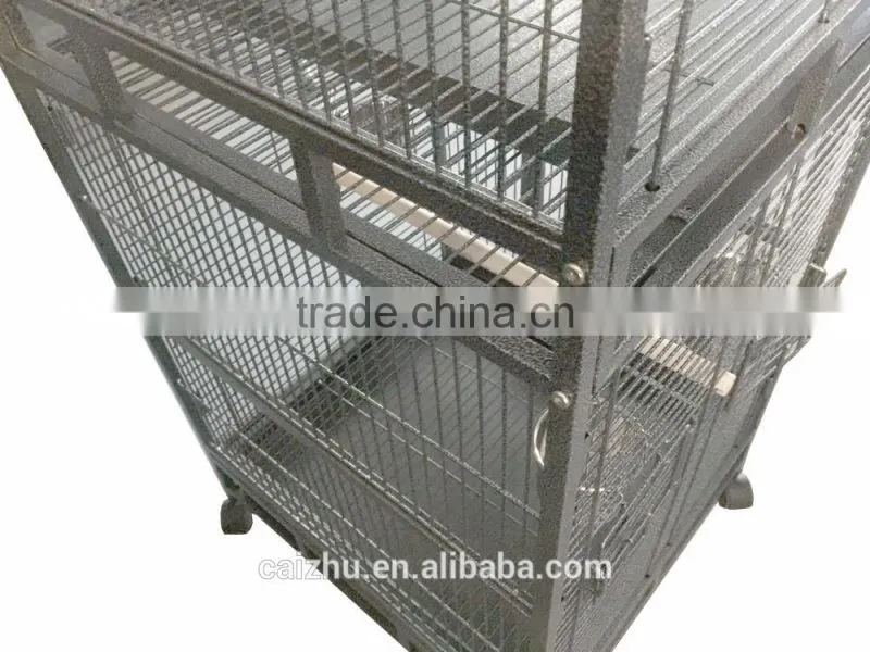 190cm Twin Double Parrot Aviary Bird Cage With Play Roof Top Ladder