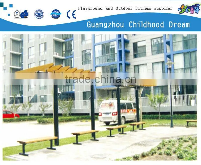 (HD-19201)Outdoor wooden public waiting bench chair