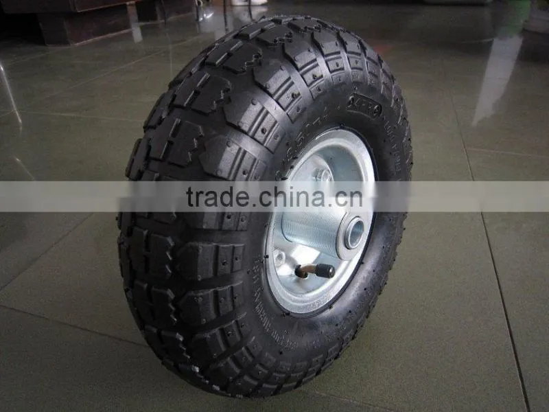 16inch diameter size metal rim airless tires for sale