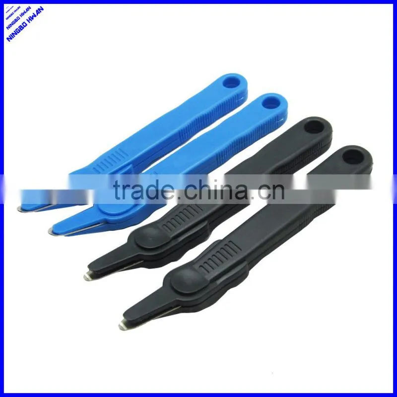Cheap hand plier plastic staple remover with letter opener