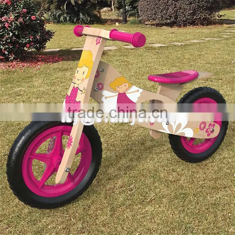 Best design no pedal wooden boys balance bike W16C179-S