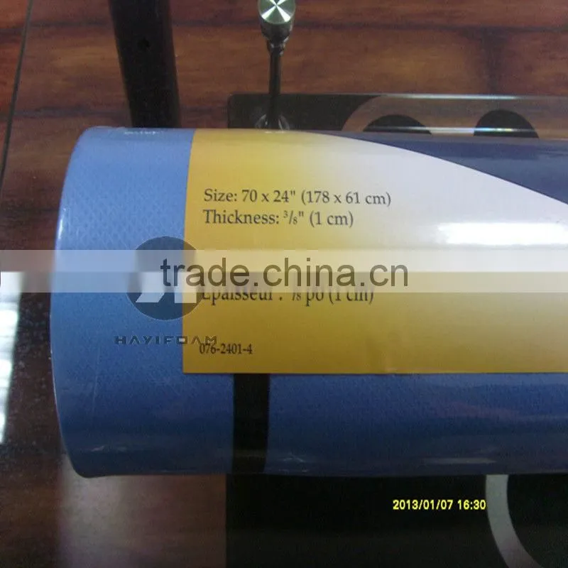 Dual rubber printing color yoga mat