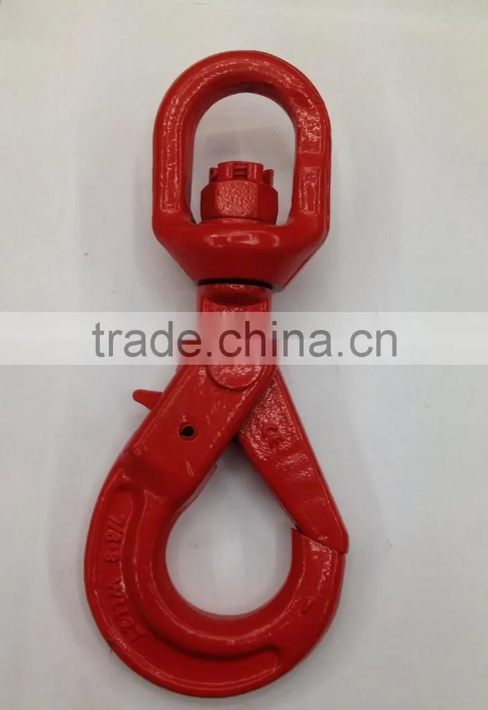 2015 Reliable g80 Rigging European forged self locking swivel safety hook