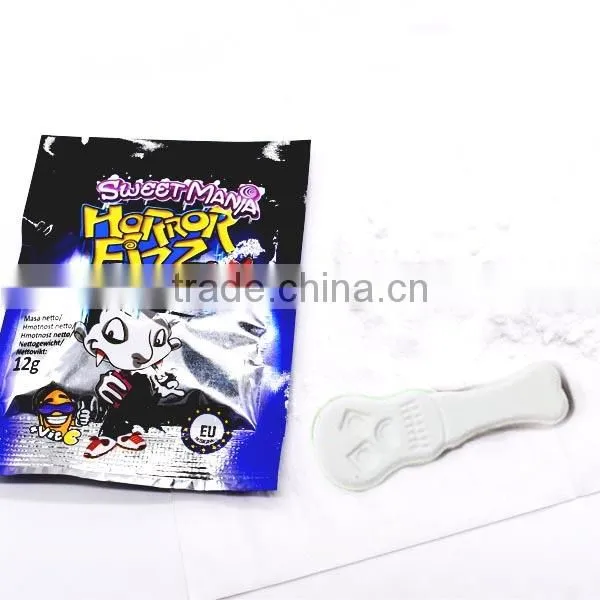 Halloween Festival Candy Tablet Skeleton Bone Shape Candy with Sour Powder