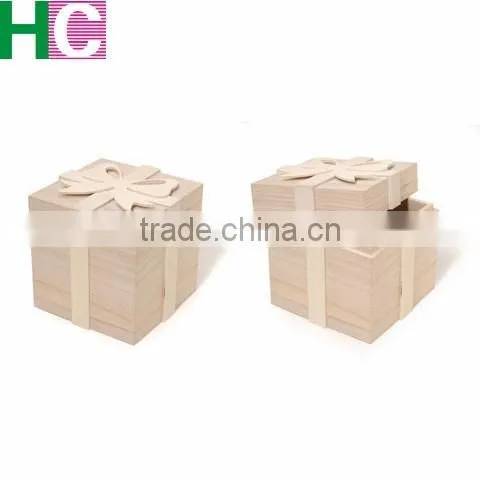 Unfinished christmas wood decorative house