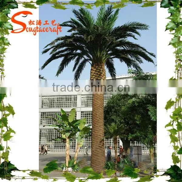 Songtao wholesale artificial date palm tree customized fake date palm tree fiberglass artificial date palm tree