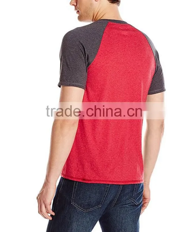 Cotton Polyester Casual Loose Fit Simple Design Short Raglan Sleeve Baseball T-Shirt Manufacturers In Guangzhou