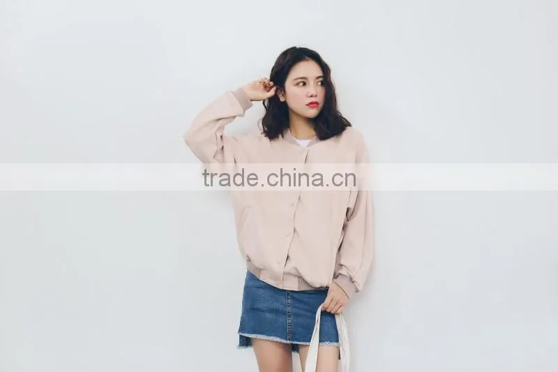 New Fashion Fall Winter Fashion Women Loose Students Take Faux Suede Baseball Uniform Coats Outerwear Gray Pink Maron Jackets