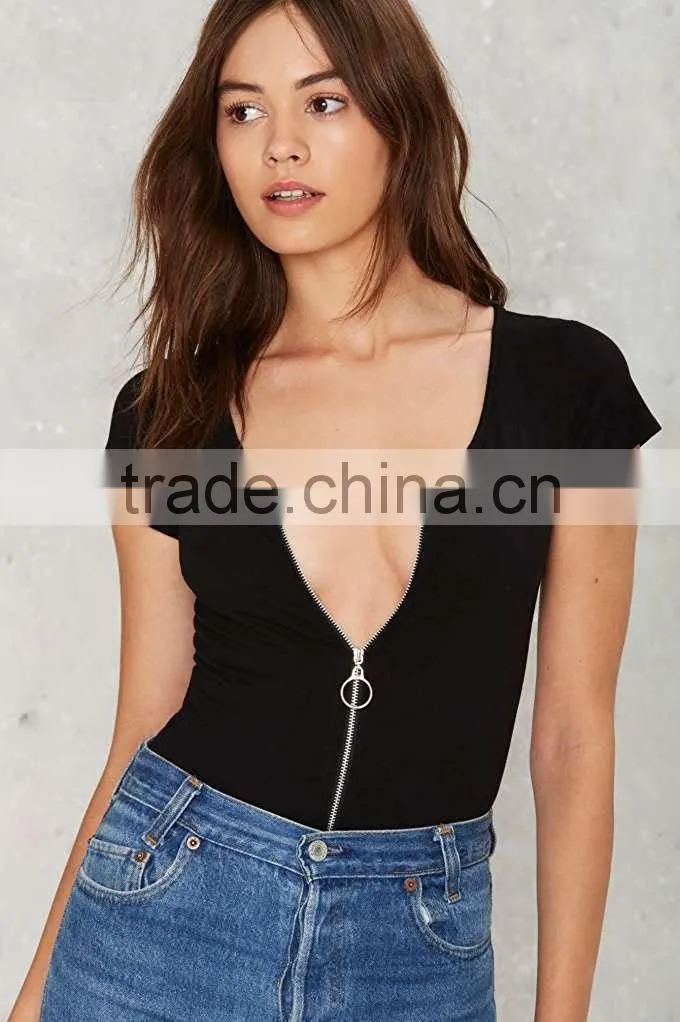 Women's Bodycon Camisole Leotard Stretch Lace up Tank Leotard Bodysuit Black Sexy Jumpsuit