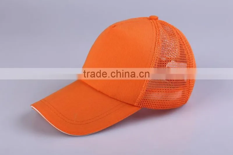 6 Panel Plain Man Trucker Hat Custom Mesh Baseball Cap Blank Unisex Mesh Cap