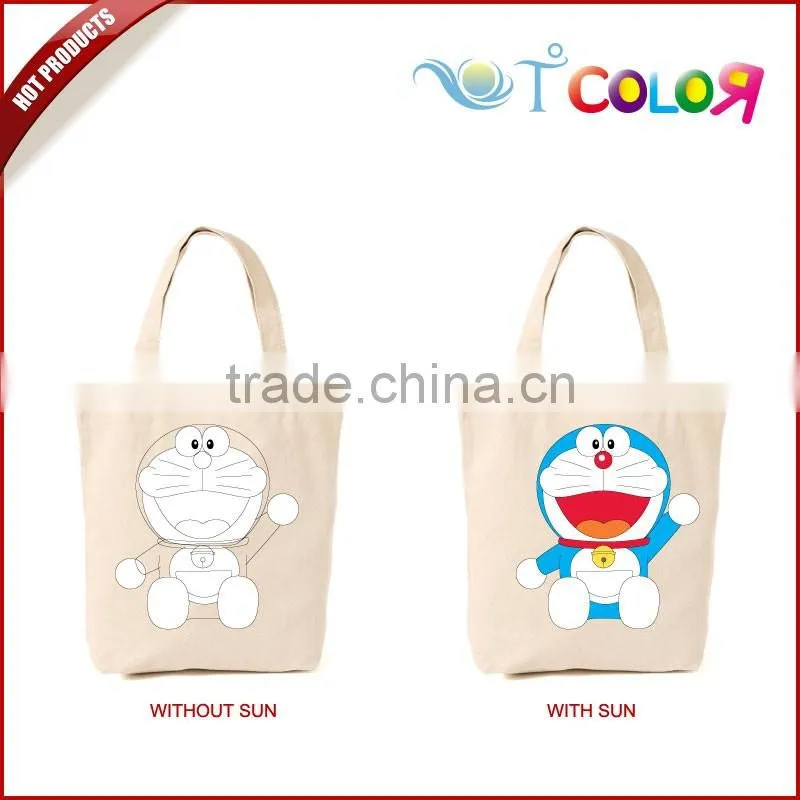 Reasonable & acceptable price promotional custom-made uv color change tote bags