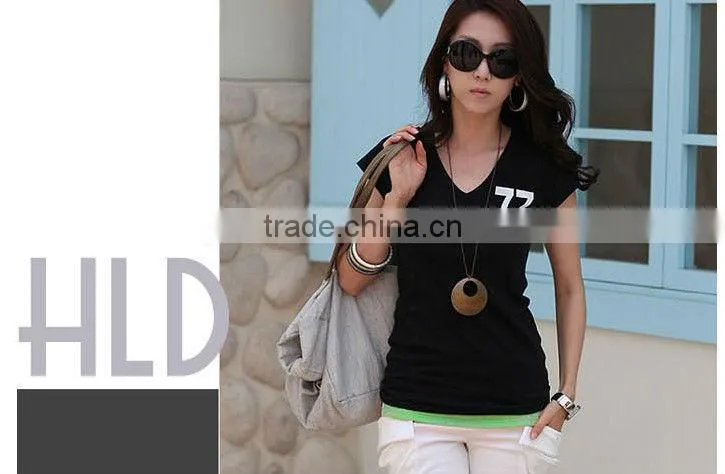 O neck t shirts white women ladies girls 2013