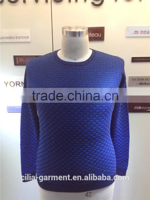 2015 new fashion men's dress in 3GG pullover