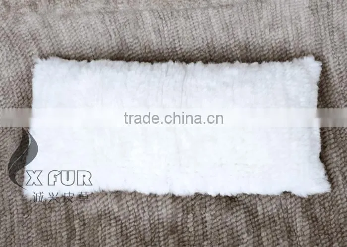 CX-D-79 Cushion Covers Real Rabbit Fur Decorative Pillow Drop Ship Paypal