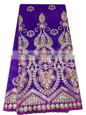 2017 Hot Wedding Dress Lace Indian Raw Silk George Lace Fabric GP0060