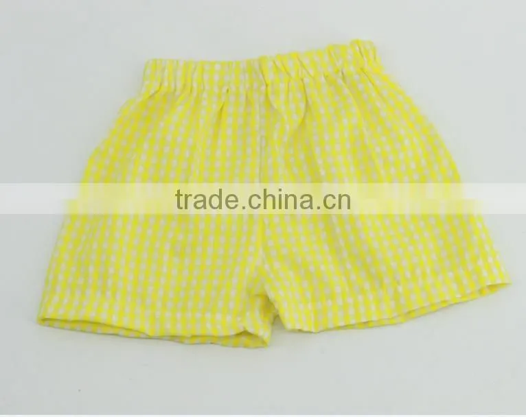 Children Summer Icing Pants Wholesale Kids Girl Red Gingham Short Pants Baby Girls Plaid Leggings