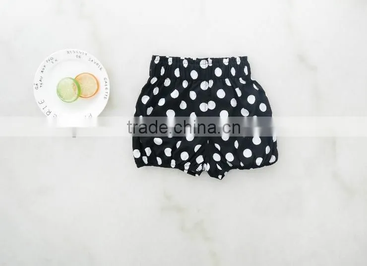 Wholesale Children's Boutique Clothing Stripes Polka Dots Pattern Baby Shorts