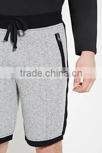 Men hit color circle cloth with soft nap four minutes of pants pants