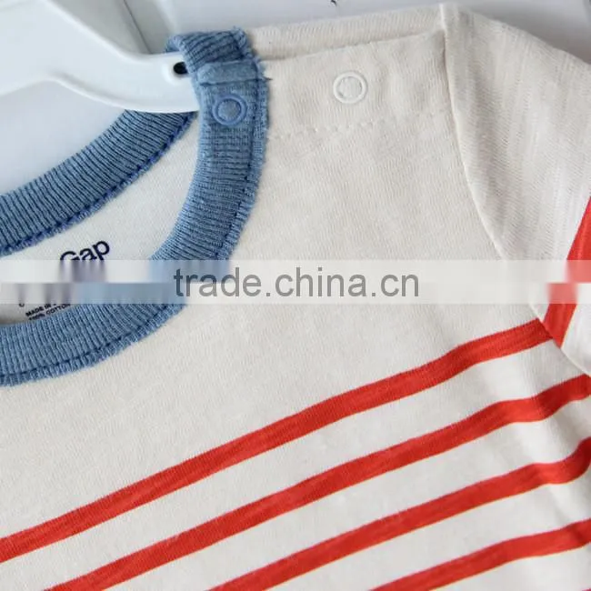 Short Sleeve Navy Style Baby Rompers