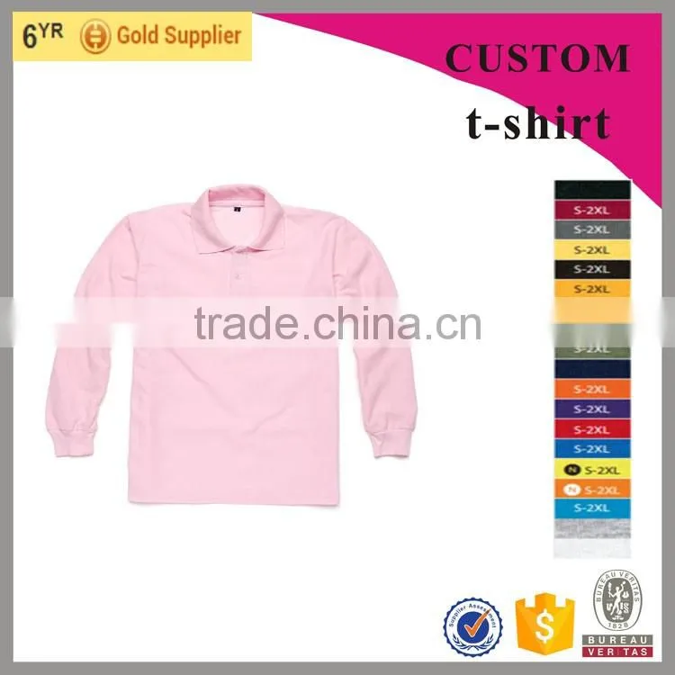 100% ringspun cotton pique polo t shirt customed your logo
