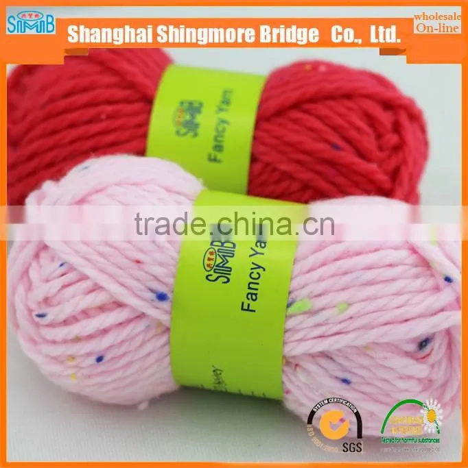 China knitted yarn factory hot wholesale speckle yarn for your sparkling life