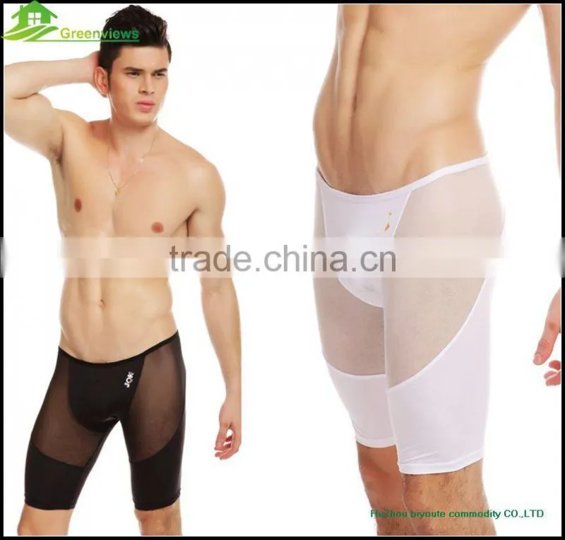 High quality pants men underwear lingerie made in poland Men Middle pants sports wear Siamese trousers men boxer shorts