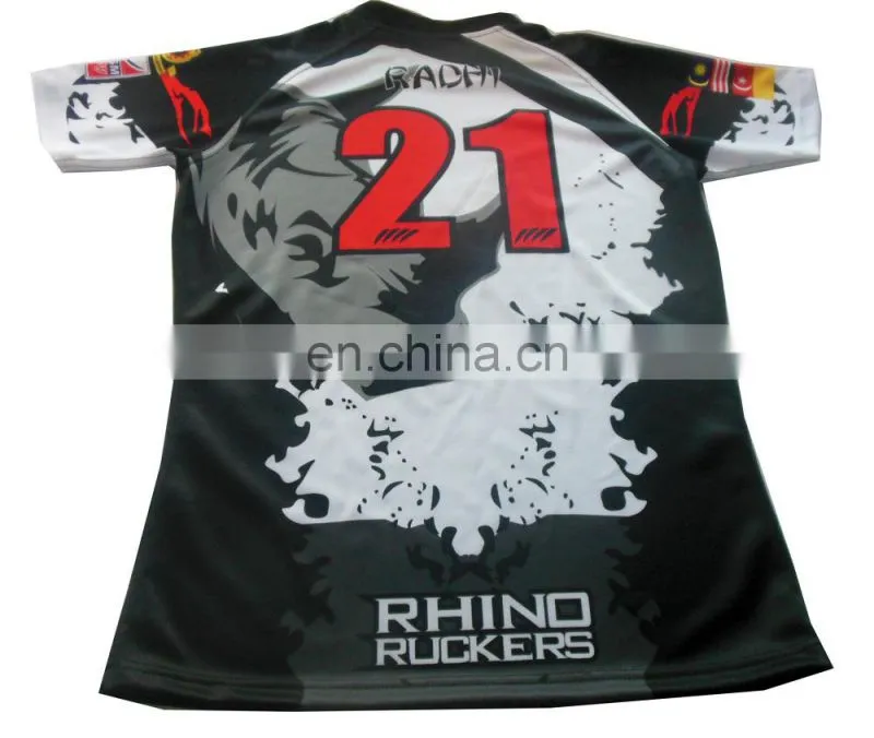 Wholesale Rugby Uniforms sublimation Dye Sublimation Shirts Made in China