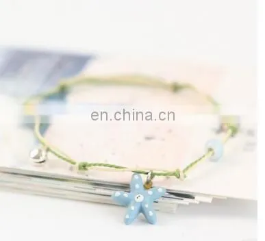 Simple cartoon bracelet female ceramic small adorn article bell bracelets lovely couples jewelry birthday gift