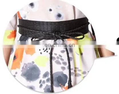Lady's Woven Digital Print Elegant Dress