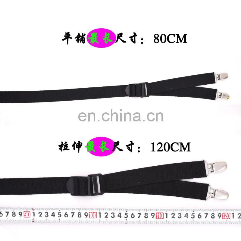 2017 yiwu longkang wholesale fashion Metal Button Stretching Shirt Stays Adjustable Size Suspender Most Protective Garter Belts
