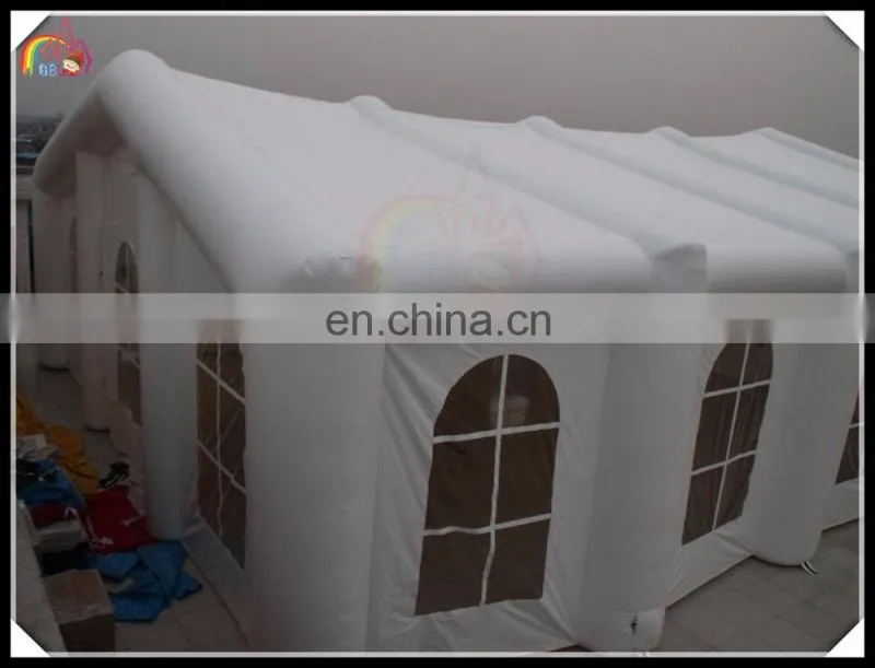 Practical inflatable white house tent, inflatable house with window for rental