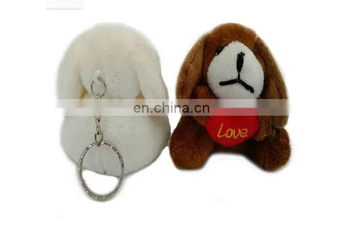 Wholesale mini plush bear and dog stuffed animal keychains
