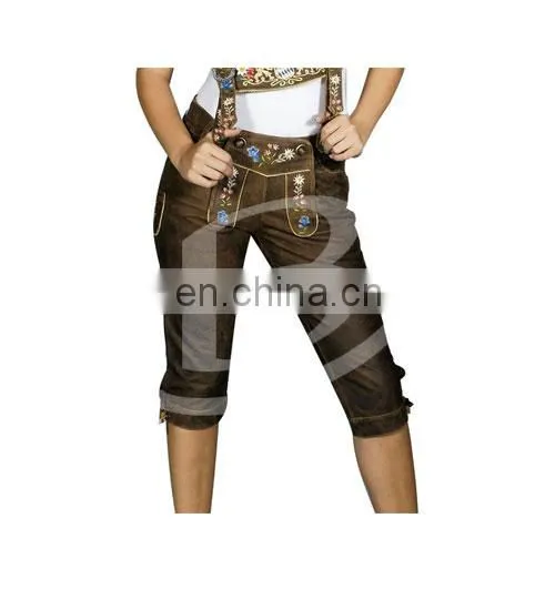 Damen Lederhosen,Bavarian Kurze Lederhosen,Bavarian Lederhsoen, Herren Kniebundhosen
