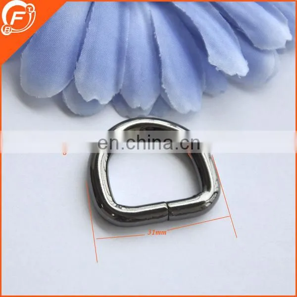 gunmetal color high quality o ring hand bag accessories for wholesale