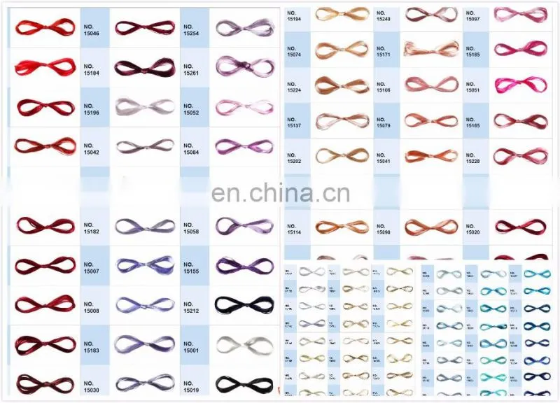 high quality polyester twisted label yarn