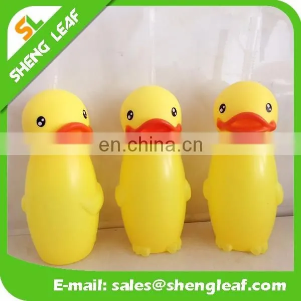 dark shaped custom design plastic yard cups with straw