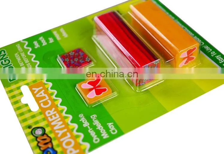 Two-color blister card cheap polymer clay cane