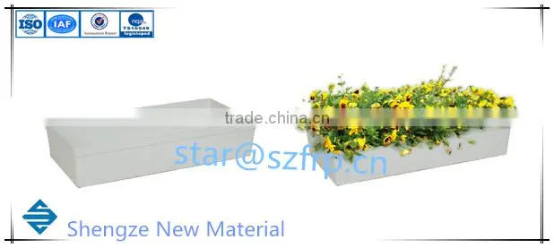 Fiberglass flowerpot/GRP flower vase/FRP box price