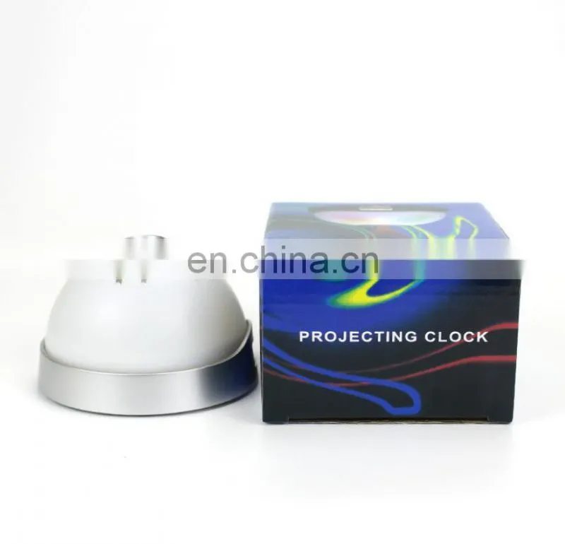 Battery operated 7 colors changed star sky master projector alarm clock LED