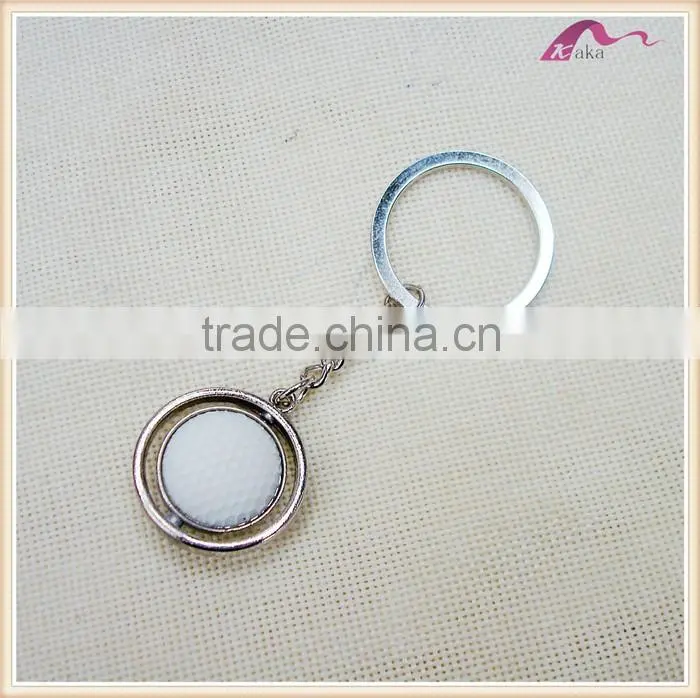 Custom Rotatable Golf Ball Keychain For Promotion