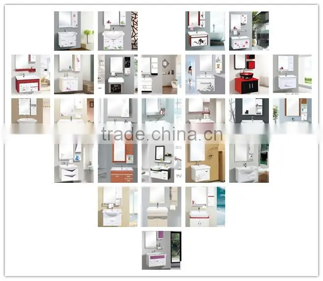 Bathroom cabinet new design white PVC Bathroom cabinet