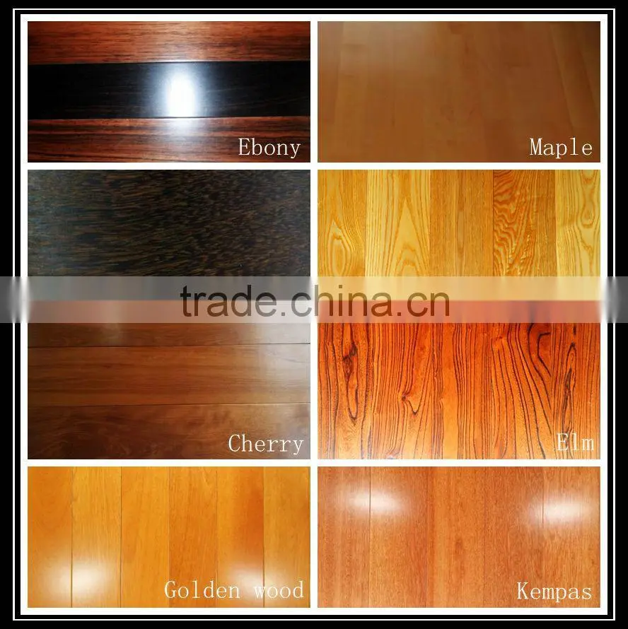 Smooth T&G black American walnut solid wooden flooring